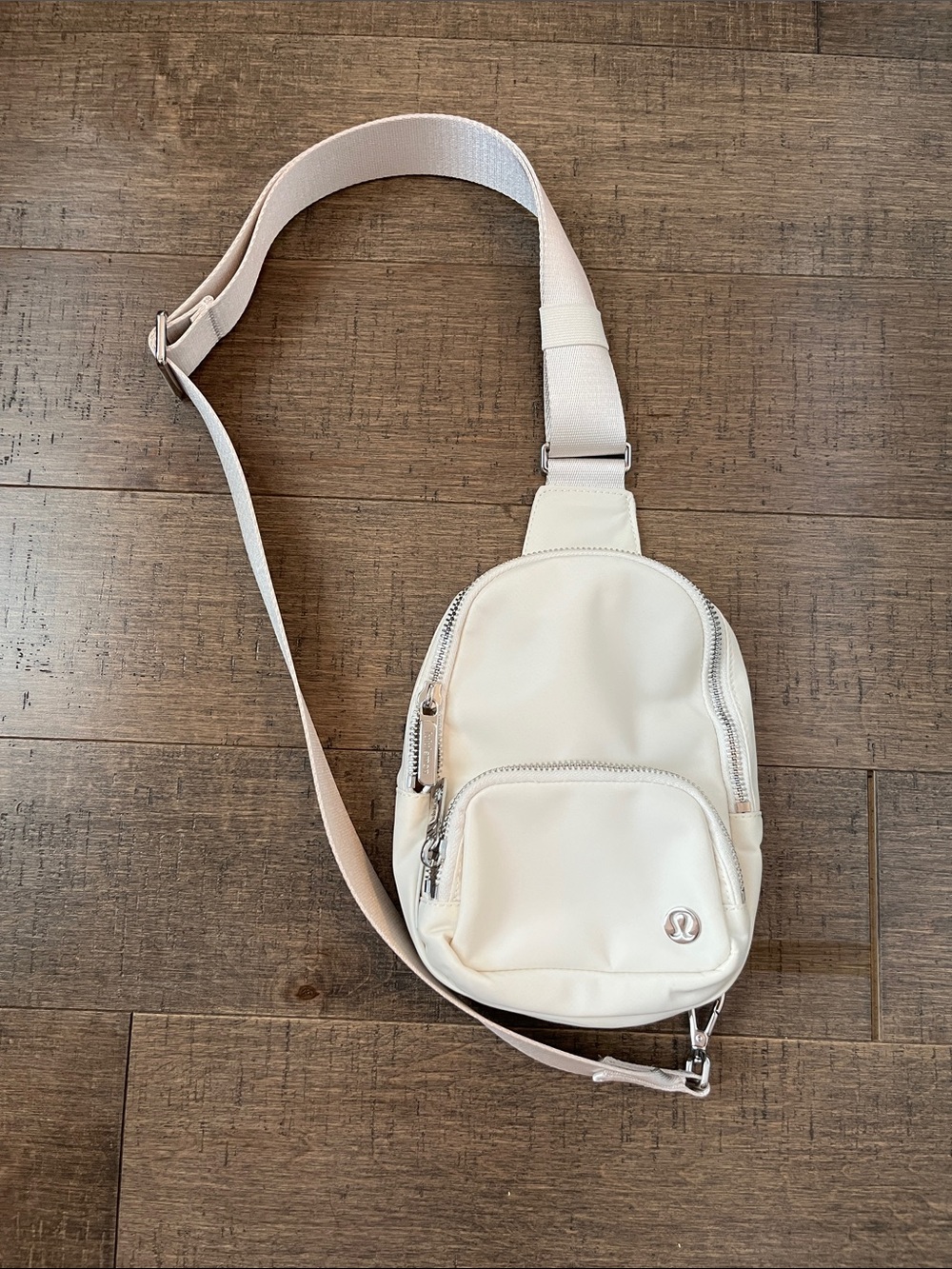 lululemon athletica Cream Crossbody Sling Bag. Never used!